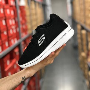 Replika Skechers Siyah-Beyaz Spor Ayakkabı