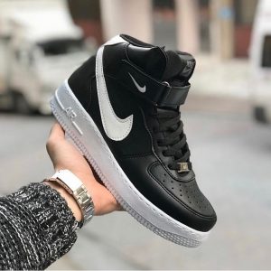 Nike Air Force Bilekli Siyah-Beyaz