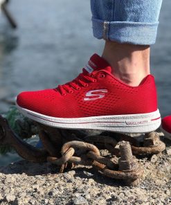 Replika Skechers Kırmızı Spor Ayakkabı